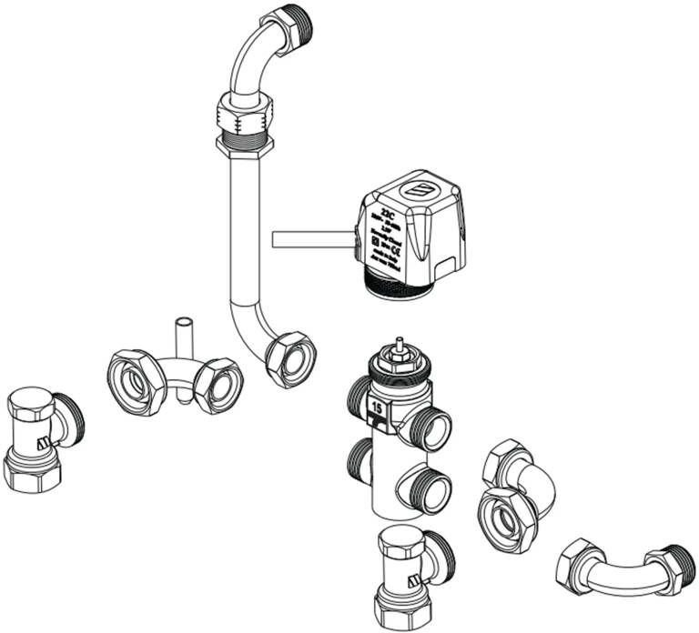 Galletti Kit Valvola A Tre Vie Flat S Eyvk1s