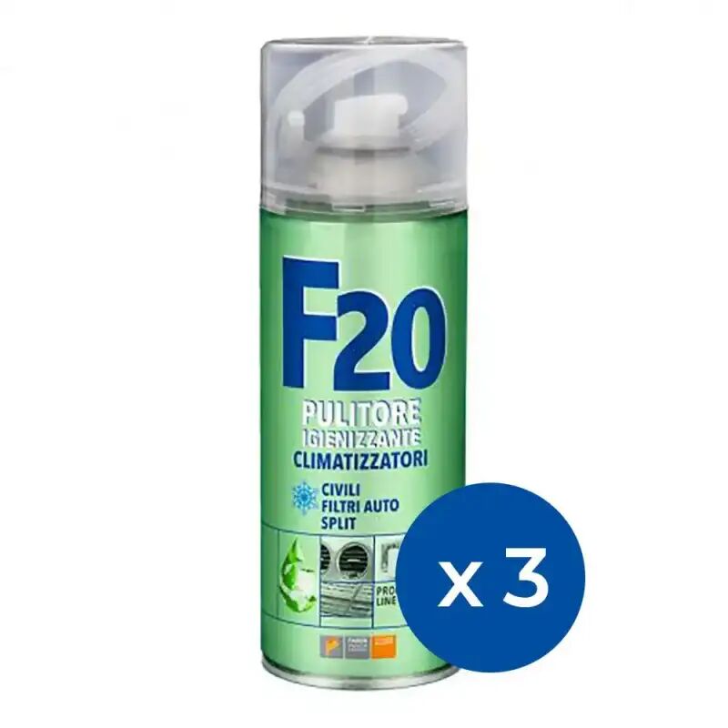 Kit Da 3 Spray Igienizzante Faren F20 Disinfettante Per Condizionatore
