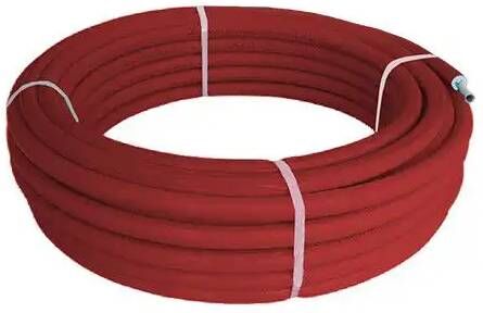 Tubo Rotolo Multistrato Rivestito Coibentato Isolato Sesta Mtrixb16 16x2 A Metro Colore Rosso