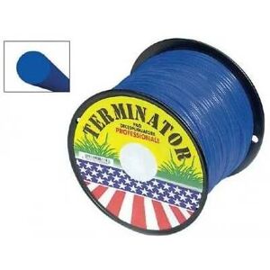 Filo In Nylon Per Decespugliatore Terminator Diametro 3 Mm 210 Mt Filo Tondo Blu