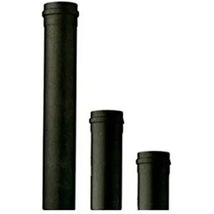 Tubo Per Stufa A Pellet Nero Da 1 Mt 100 Cm 8x100 In Acciaio D 80 Spessore 1,2 Mm Norma Cee