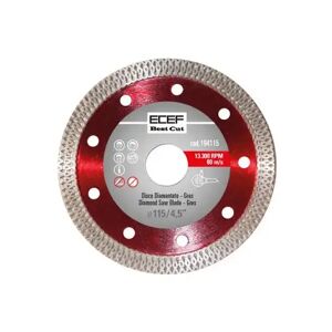 ECEF Disco Diamantato Speciale Per Gres Porcellanato Qualità Professionale 115 Mm