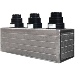 Plenum In Poliuretano Espanso A 3 Uscite Con 3 Attacchi Conici Da 100, 127 E 150 Mm