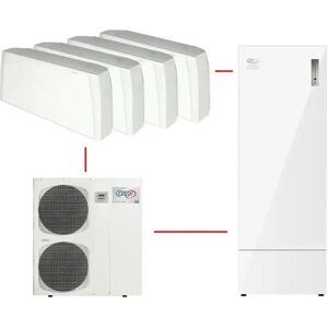 Argo Sistema A Pompa Di Calore Im Da 14 Kw Trifase Completo Di Accumulo Emix Tank 200 E Fancoil Sabiana Crc 23