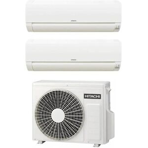 Hitachi Climatizzatore Dodai Frostwash Dual Split Da 7000+7000 Btu Inverter In R32 Ram-40ne2f In A++