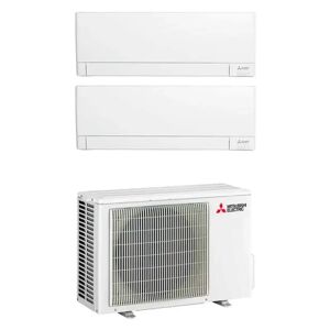 Mitsubishi Climatizzatore Ay Dual Split 9000+9000 Btu Con Inverter In R32 Wi-Fi Incluso In A++ Mxz-2f33vf3