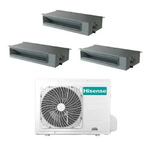 Hisense Climatizzatore Canalizzato Con Inverter Trial Split 9000+9000+12000 Btu A++ 3amw62u4rjc In R32