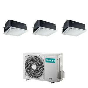 Hisense Condizionatore Con Inverter A Cassetta 4 Vie Trial Split 9000+12000+18000 Btu In A++ Con R32 4amw81u4rjc