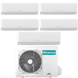 Hisense Climatizzatore Inverter Ecosense Wi-Fi Penta Split 9000+9000+9000+9000+9000 Btu 5amw125u4rta R-32 A++