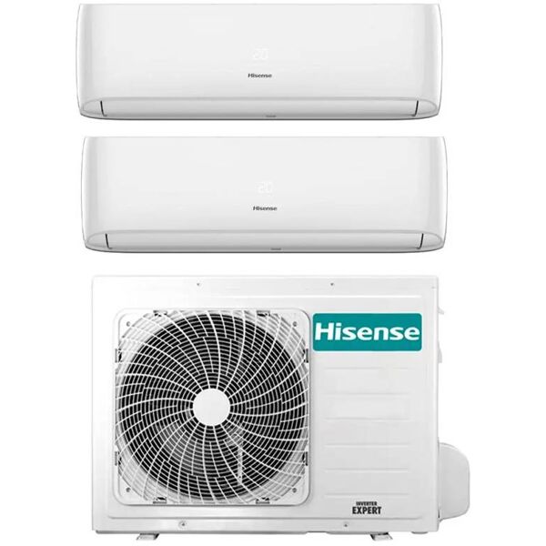 hisense climatizzatore inverter easy smart dual split 12000+18000 btu 3amw72u4rjc r-32 a++ outlet