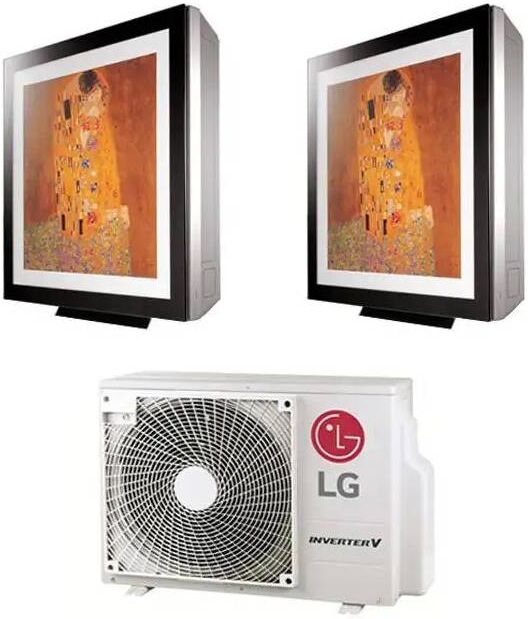 LG Climatizzatore Dual Split Art Cool Gallery 9+9 9000+9000 Btu Inverter A++ Mu2r17 Wifi Ready