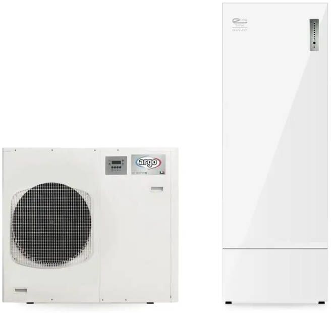 Argo Sistema A Pompa Di Calore Im 11 Kw Con Inverter E Accumulo Acs Emix Tank 200 Litri