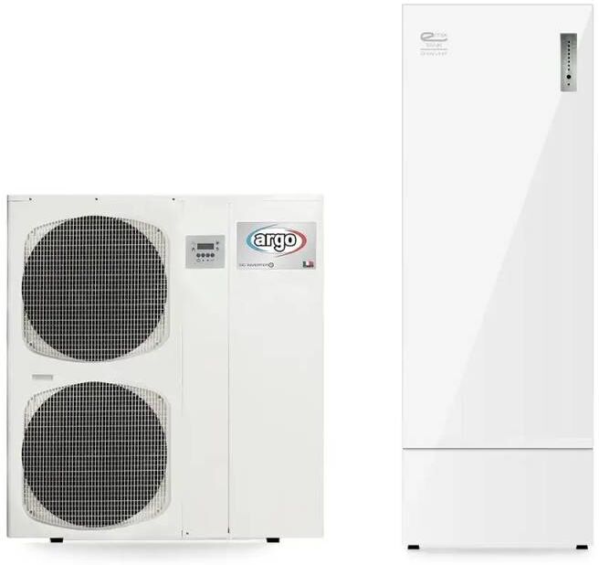 Argo Sistema A Pompa Di Calore Im 14 Kw Trifase Con Inverter E Accumulo Acs Emix Tank 200 Litri