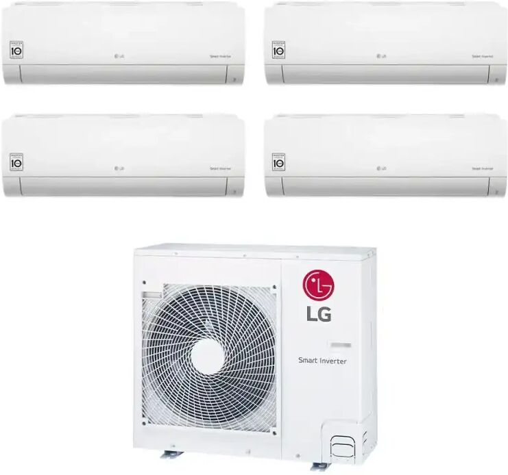 LG Climatizzatore Libero Smart Wifi Quadri Split 7000+9000+9000+12000 Btu Inverter In R32 Mu4r25 A++