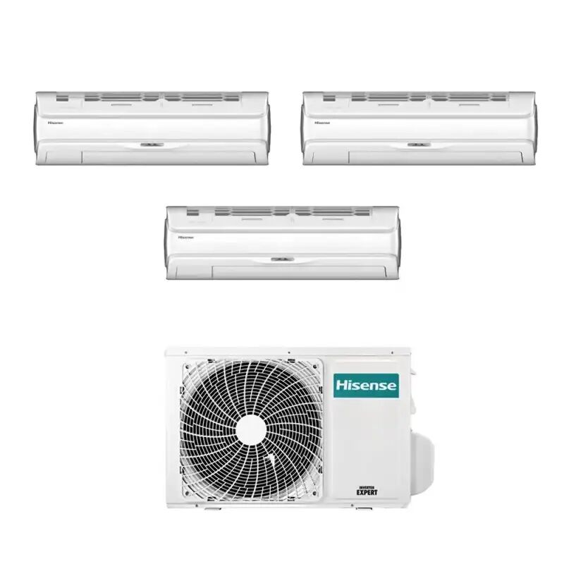 Hisense Climatizzatore Silentium Pro Trial Split 9000+9000+9000 Btu Inverter Con Wifi 3amw62u4rjc In A++