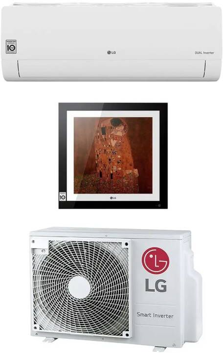 LG Condizionatore Dual Split Libero Smart + Art Cool Gallery 9+12 9000+12000 Btu Inverter A++ R32 Mu2r17 Wifi Ready