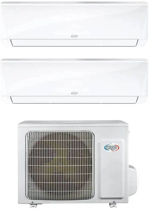 Argo Climatizzatore Ecolight Ecowall Wifi Dual Split Da 9000+12000 Btu Inverter Con R32 In A++