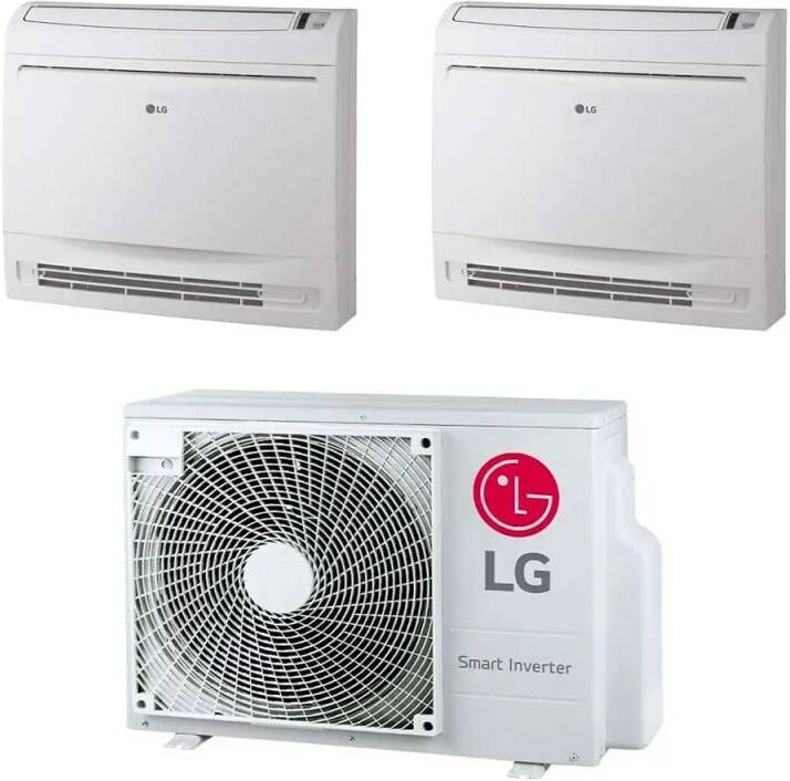 LG Climatizzatore A Console Dual Split Da 9000+9000 Btu Uq09f Inverter Con R32 In A+++ Mu2r15