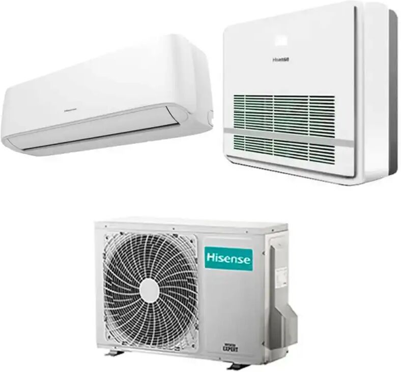 Hisense Condizionatore Con Inverter Dual Split Console Hi Comfort E Akt26 9000+12000 Btu R32 In A++