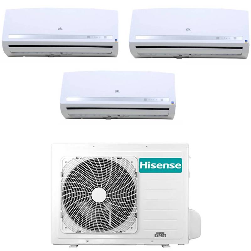 Hisense Climatizzatore Inverter Ok Trial Split 12000+12000+12000 Oac4353itidp Btu 3amw72u4rjc R-32 A++ Outlet