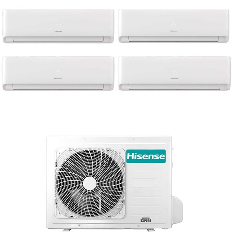 Hisense Climatizzatore Inverter Ecosense Wi-Fi Quadri Split 7000+7000+7000+9000 Btu 4amw105u4raa R-32 A++