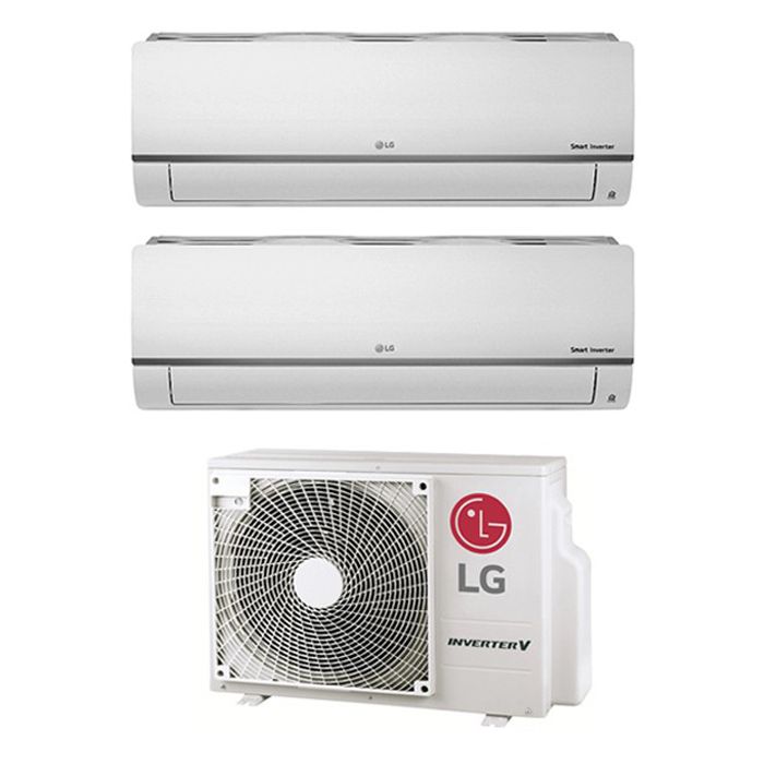 LG Condizionatore Dual Split Libero Plus 9+12 9000+12000 Btu Wifi Inverter R32 Mu2r17 A++