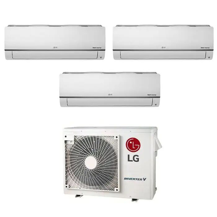 LG Condizionatore Trial Split Libero Plus 9+12+12 9000+12000+12000 Btu Inverter Mu3r21 Wifi A+++