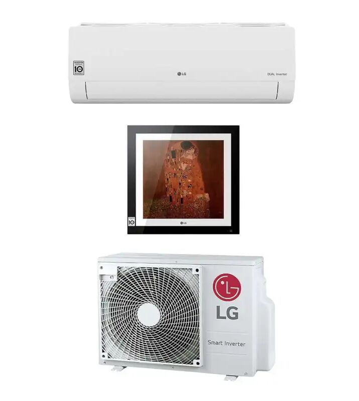 LG Climatizzatore Dual Split Art Cool Gallery + Libero Smart 9+12 Btu Inverter In R32 A+++ Mu2r15 Wifi Ready