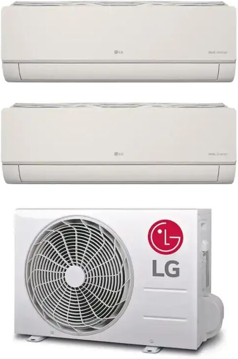 LG Climatizzatore Artcool Color Wifi Dual Split 9000+12000 Btu Inverter Con R32 Mu2r15 In A+++