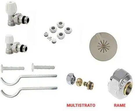 Kit Installazione Radiatori Termosifoni Riscaldamento Made In Italy