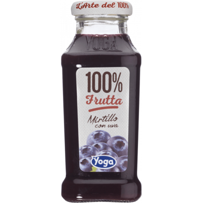 Yoga 100% Frutta Mirtillo Con Uva 20cl Yoga 100% Frutta Mirtillo Con Uva 20cl