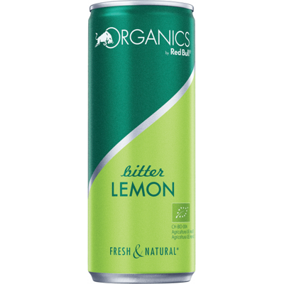 The ORGANICS By Red Bull Bitter Lemon Lattina 25cl The ORGANICS By Red Bull Bitter Lemon Lattina 25cl