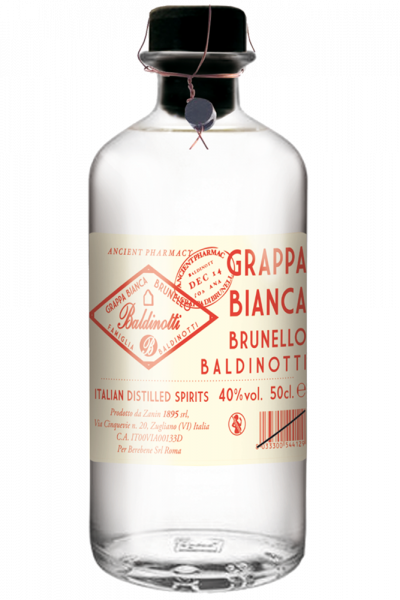 Grappa Bianca Brunello Famiglia Baldinotti Ancient Pharmacy