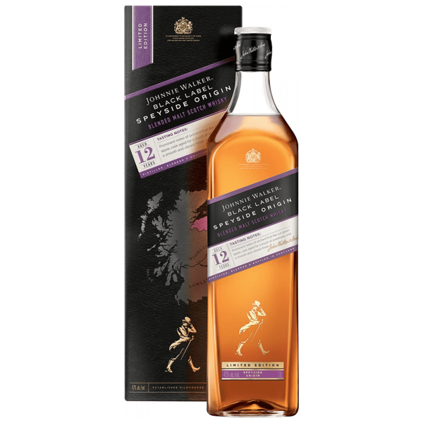 john walker & sons johnnie walker black label 12 y.o. speyside origin limited edition 1litro (astucciato)