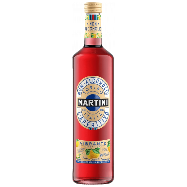 martini & rossi spa martini vibrante no alcool 75cl