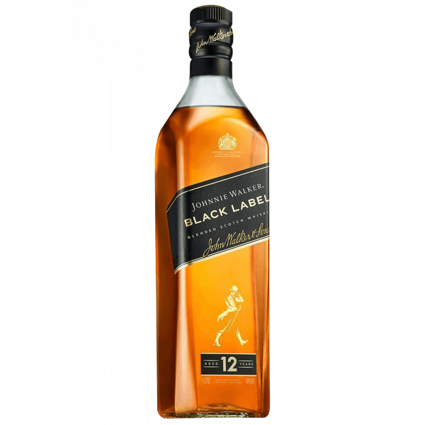 john walker & sons johnnie walker black label blended scotch whisky aged 12 years 70cl