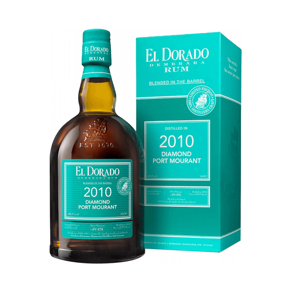 demerara rum el dorado green diamond port mourant 2010 70cl (astucciato)