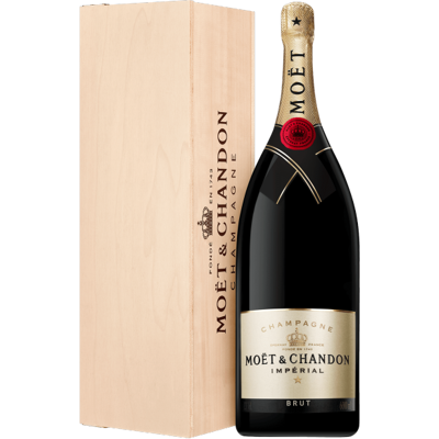 Moet & Chandon Mathusalem Champagne Moët & Chandon Brut Impérial (Cassetta in Legno) Moet & Chandon Mathusalem Champagne Moët & Chandon Brut Impérial (Cassetta in Legno)