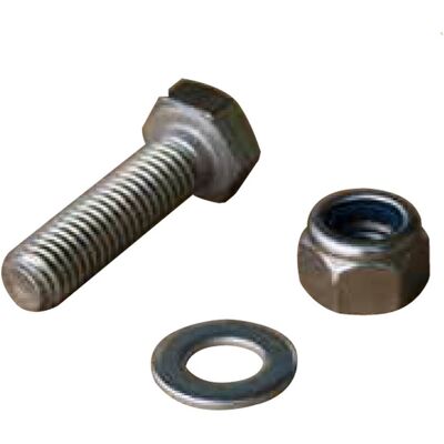 Tecnosystemi Kit bullone M8x25, dado e rondella in acciaio inox A2 per collegamento profilo FVP-300 e FVP-250 a ganci FV Power Tecnosystemi Kit bullone M8x25, dado e rondella in acciaio inox A2 per collegamento profilo FVP-300 e FVP-250 a ganci FV Power