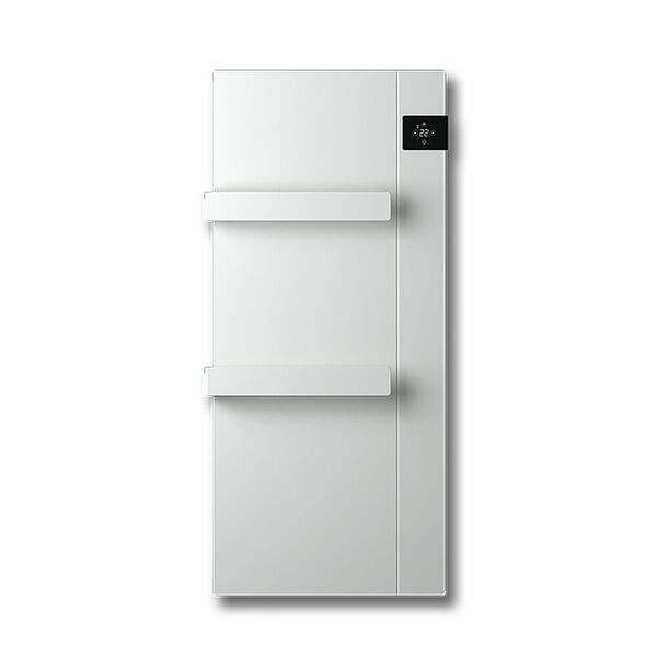 radiatore scaldasalviette da bagno rebas bianco 750w   termostato programmabile   saros