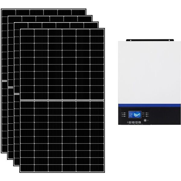 iorisparmioenergia selection kit fotovoltaico ibrido 3 kwp con inverter all-in-one 5000w 48v mppt senza accumulo   kit3kwed