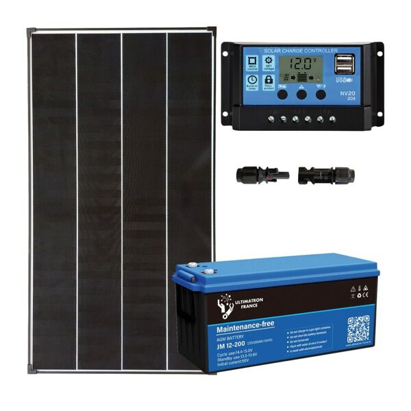 iorisparmioenergia selection kit fotovoltaico ad isola 170wp per luoghi isolati   starter+170