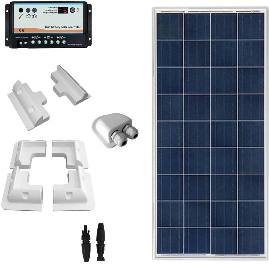 IoRisparmioEnergia Selection Kit fotovoltaico per camper con pannello 150Wp poli CAMP150B