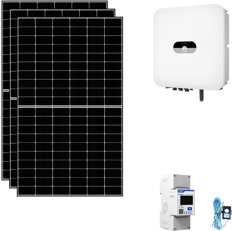 IoRisparmioEnergia Selection Kit fotovoltaico 2 kWp connesso in rete con pannelli ed inverter Huawei Battery ready 2KWHUA