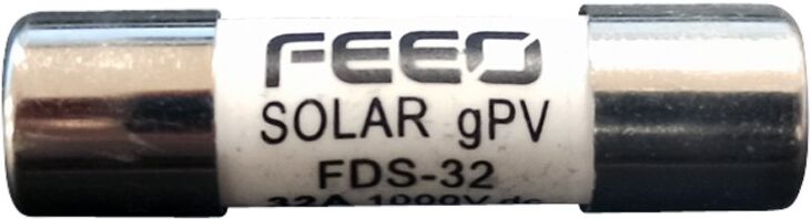 Fusibile 20A 1000V DC per fotovoltaico 10x38 FEEO