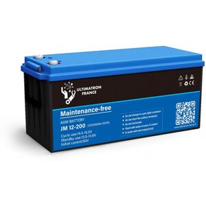 Batteria Piombo AGM piastra piana 150Ah 12V senza manutenzione   Ultimatron France