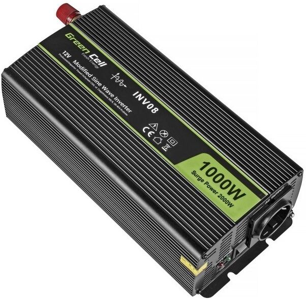 inverter onda modificata 1000w 12v stand alone   green cell