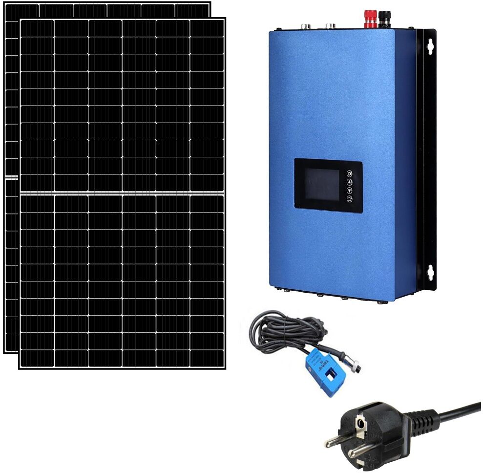 IoRisparmioEnergia Selection Kit micro-fotovoltaico con inverter 1 kW PlugReady e sensore zero immissione   KIT1KWPLUG