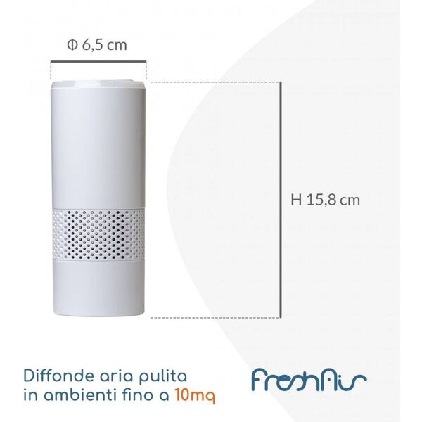 proheat purificatore d'aria portatile fresh air me + 5 filtri ricambio   hepa,carboni, uv   fino 10 m²   freshair