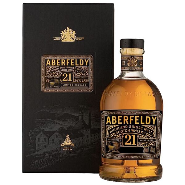 highland single malt scotch whisky 21 years old  aberfeldy  0.7l  astuccio